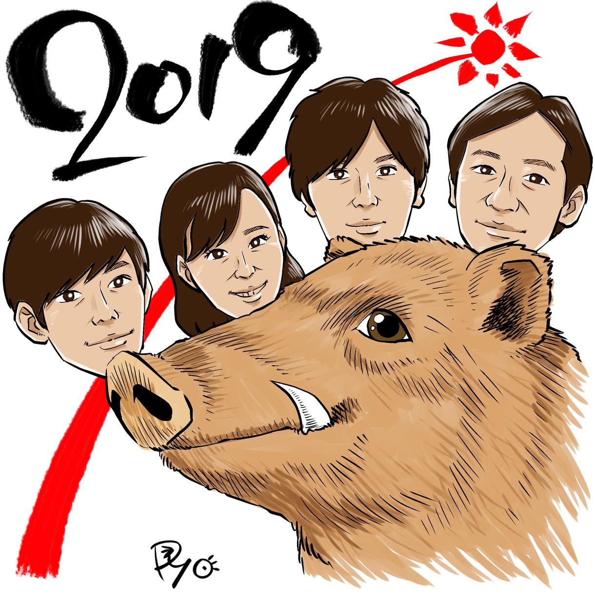 似顔絵、描きます プロの漫画家が、高クオリティ似顔絵を制作します!