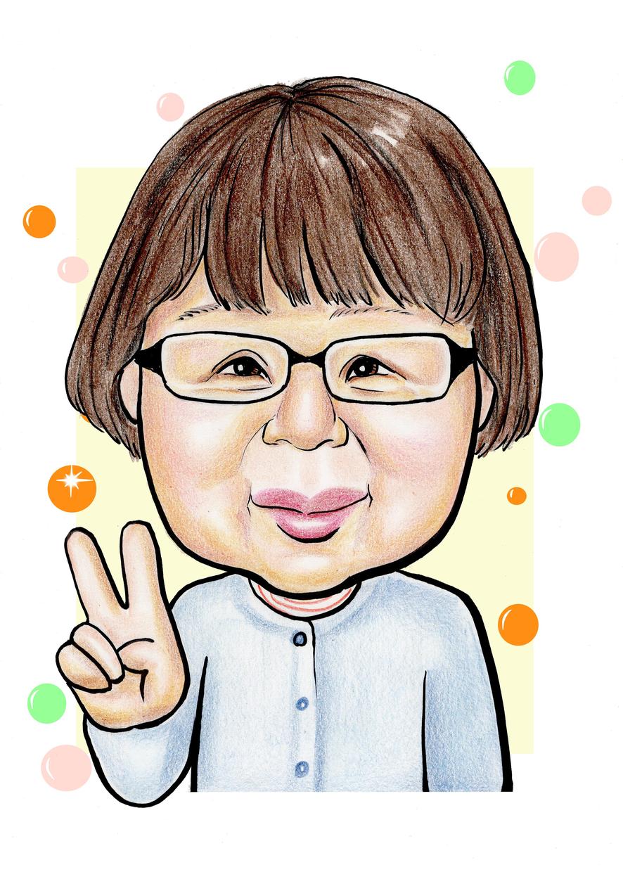 似顔絵を描きます 笑顔になって頂けるイラストです。