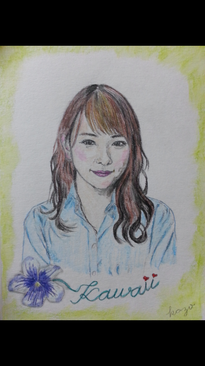 鉛筆色鉛筆画になります お部屋の壁に一枚いかがですか。