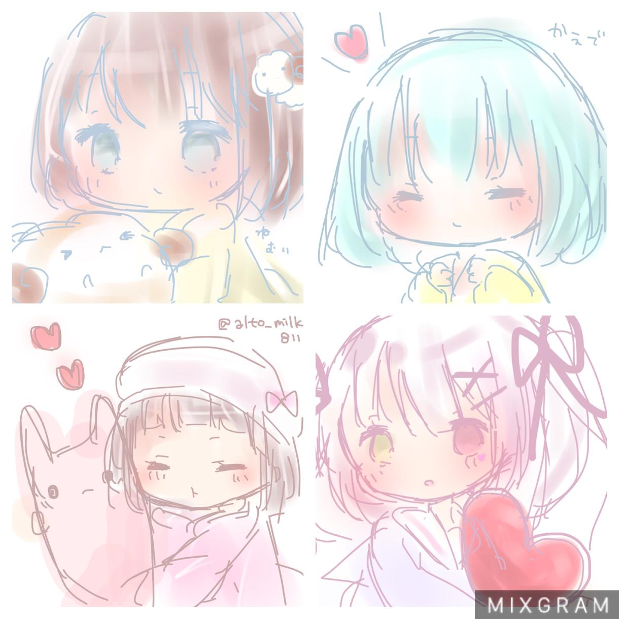 SNSで使えるアイコン描きます !