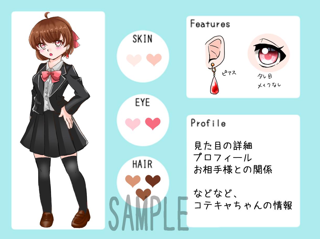 コテキャシートお描きします 夢絵依頼の際に使えるコテキャシートを描かせていただきます イラスト作成 ココナラ