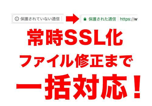常時SSL化、ファイル修正まで一括解決します 【法人様用】常時SSL化。実績多数の私にお任せください