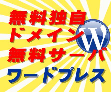 維持費もゼロ、オール無料ワードプレス立上げ出来ます 無料サーバー/無料独自ドメインワードプレス★PDF納品