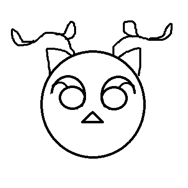 ペイントを使った簡単なキャラクターやイラスト作成。