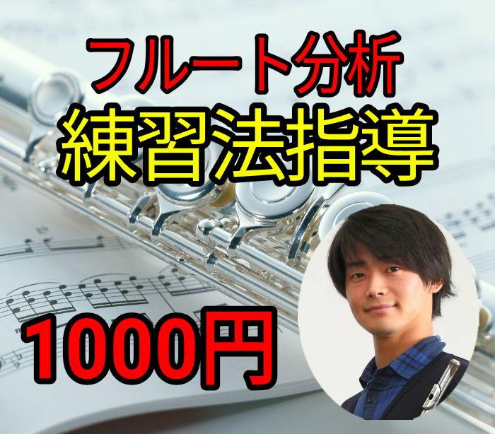 フルート演奏を分析して課題点と練習方法を教えます プロの正確なアドバイスにより普段の練習が格段にレベルアップ!