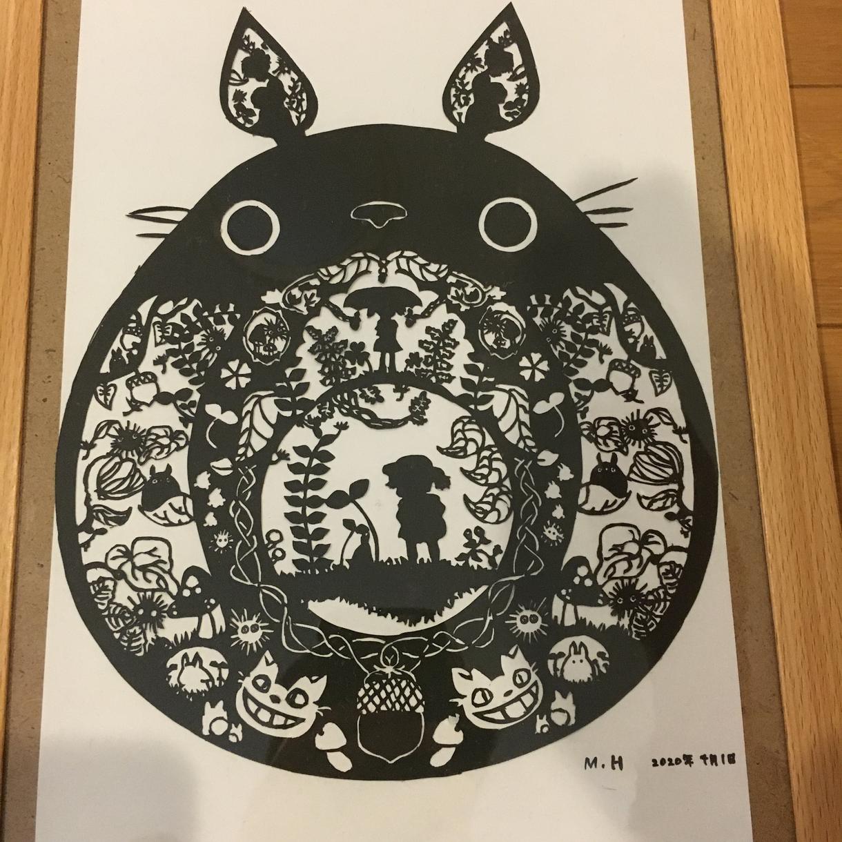 キャラクターや動物など切り絵にします 壁に飾るものが欲しい方や家をおしゃれにしたい方にオススメです その他 イラスト 似顔絵 漫画 ココナラ