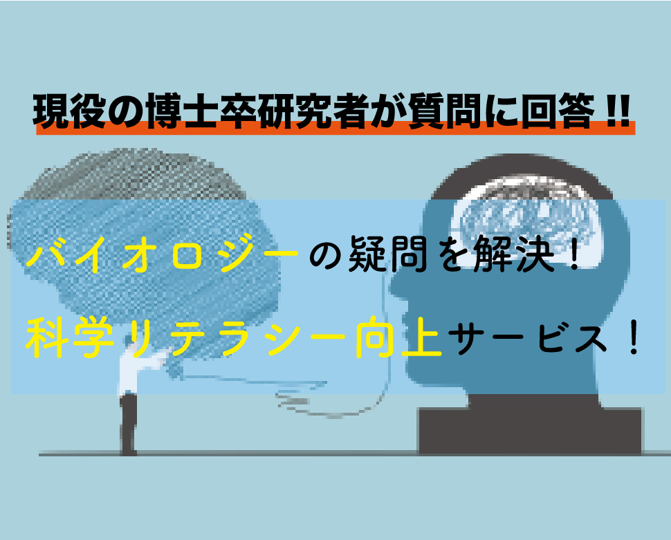 研究者がバイオに関する日々の疑問にお答えします 皆様の生物学リテラシーを向上します!! 勉強・受験・留学の相談・サポート ココナラ