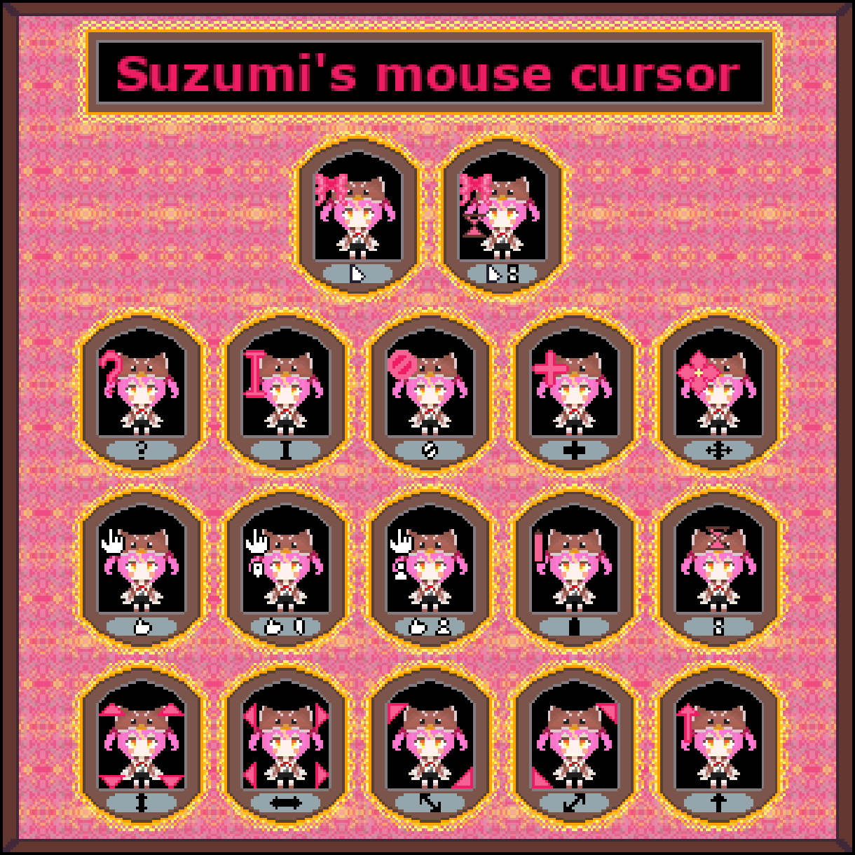 キュートで可愛いドット絵＆マウスカーソル作ります ～あなたのPCライフに小さくて可愛い癒しを♡～ イメージ2