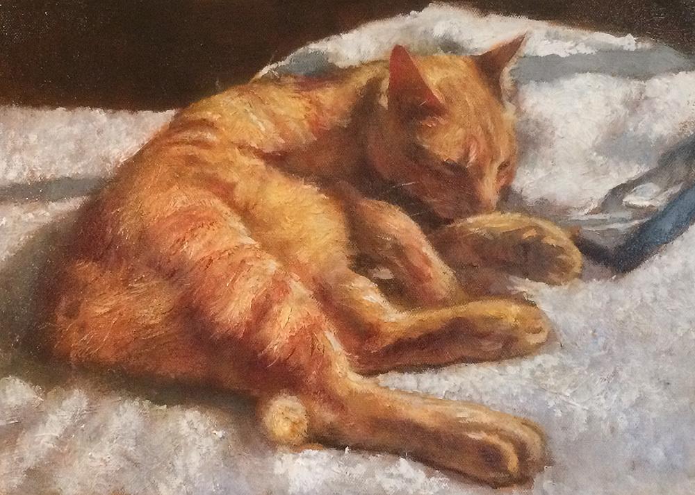 油絵でペットの肖像画を描きます 大切なペットとの思い出を色褪せない油絵で