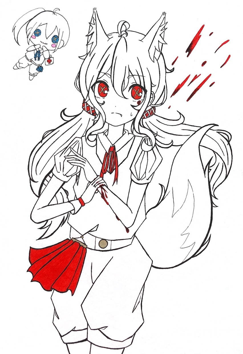 第5人格風のイラストを描きます はっきりとした線で綺麗な1枚絵を。