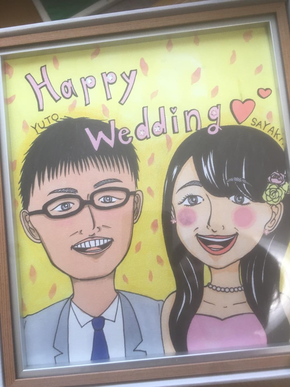 似顔絵を描きます 結婚式のウェルカムボードなどにいかがですか?(*⁰▿⁰*)