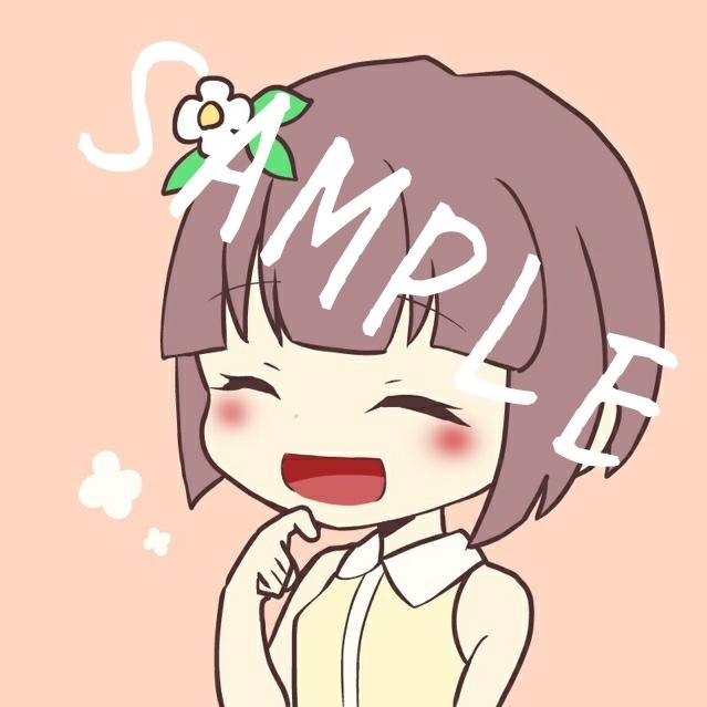 このようなアイコンを描きます Twitterやラインなどのアイコンが欲しい方