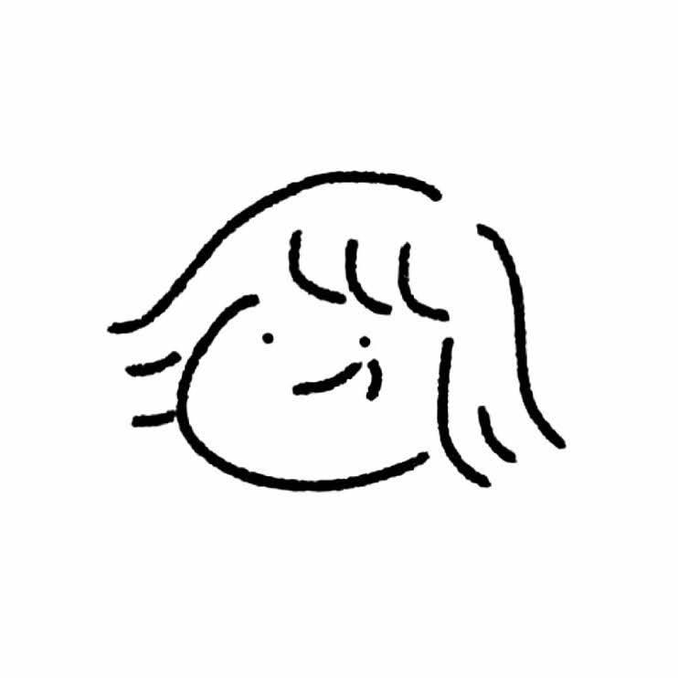 あなたのアイコンを描きます 顔だけのシンプルでかわいいゆるふわなアイコン⍤⃝♡