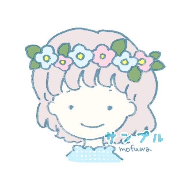 SNS用のアイコンイラスト制作します 絵本のようなやさしい雰囲気の絵を使いたい方にオススメです*°