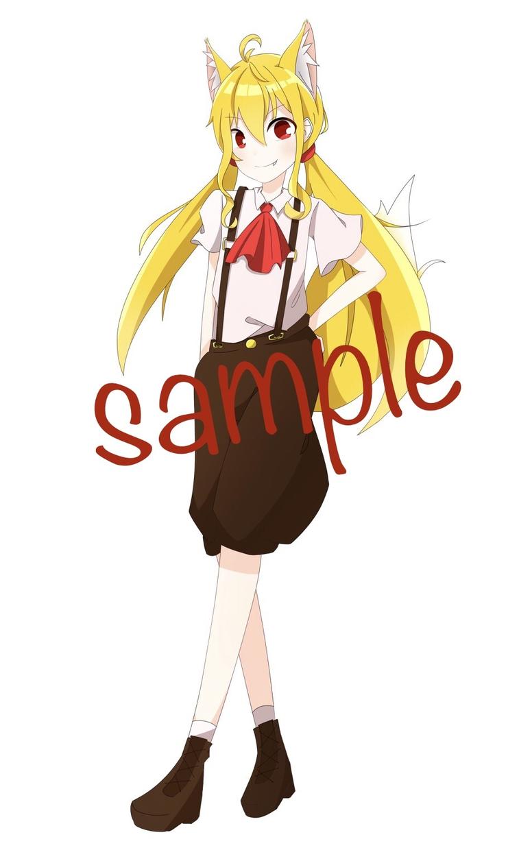 キャラクターの立ち絵を描きます 自分だけの立ち絵が欲しい人に低価格で提供します!