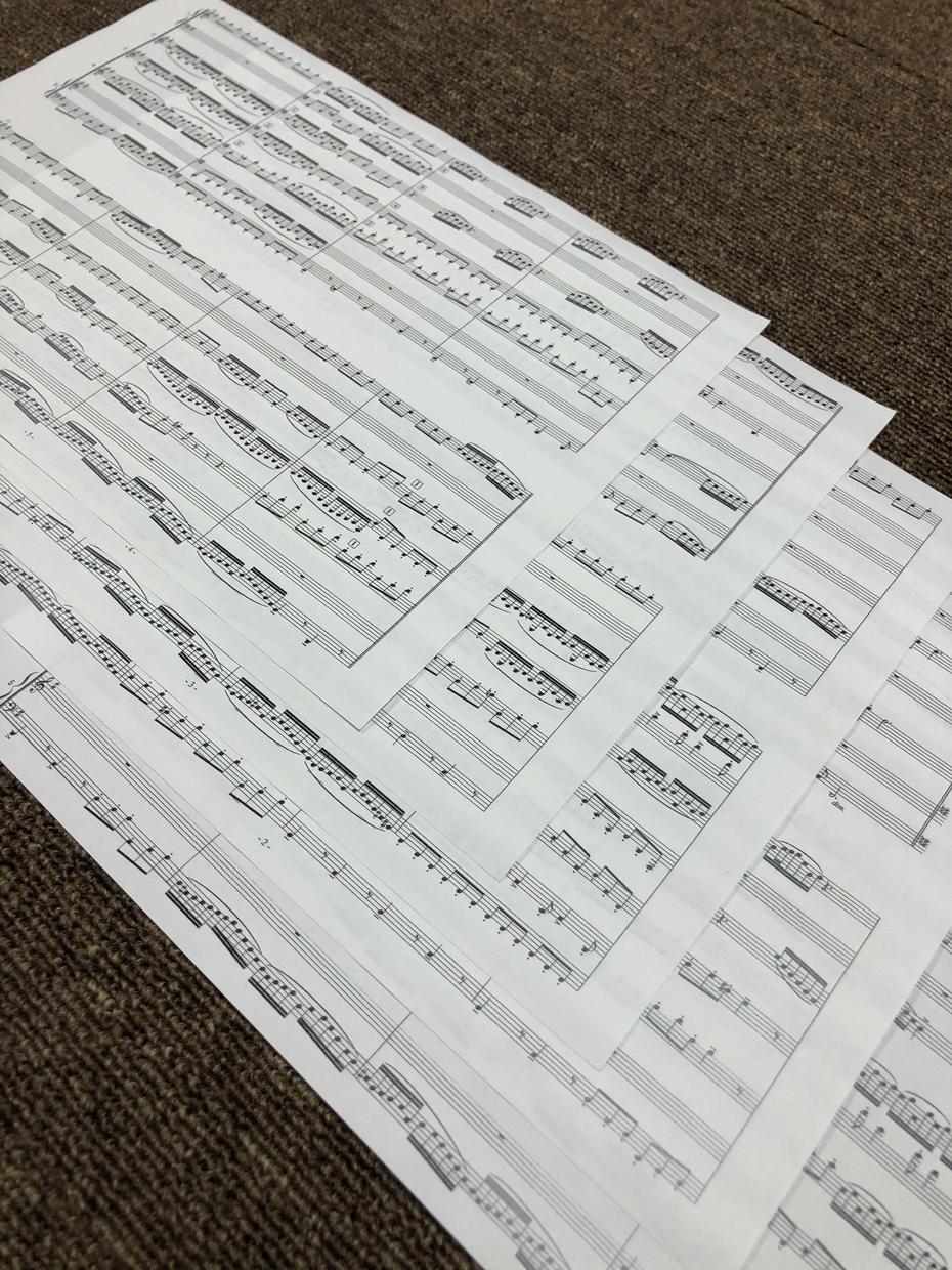 手書きの楽譜など、見にくい楽譜を清書致します 手持ちの楽譜を、出版物のような綺麗に見やすく作成致します