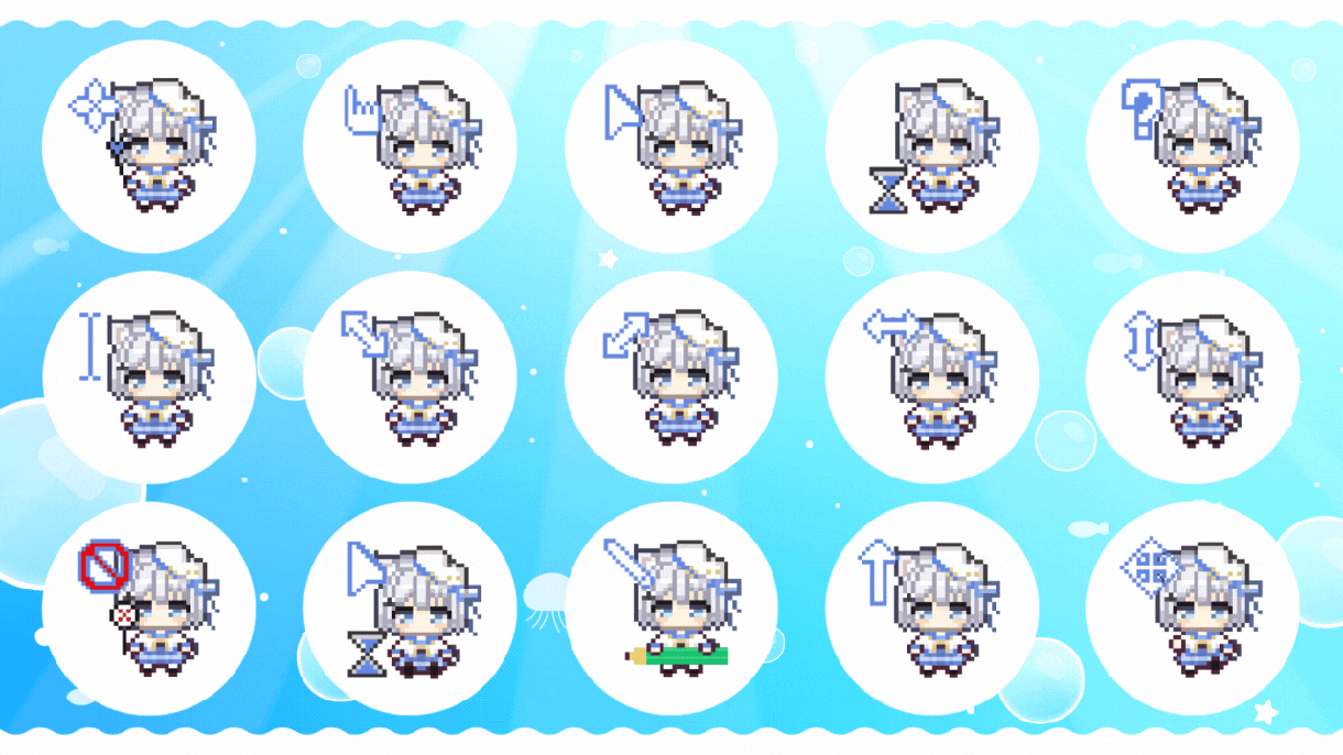 マウスカーソル、マウスポインターを作成します Vtuber様のマウスポインター、マウスカーソル作成 イメージ9