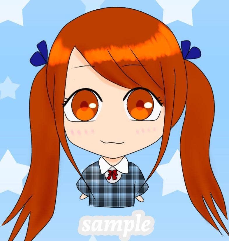 デフォルメでアイコン作成します 2日でデフォルメで可愛く女の子、男の子描きます!