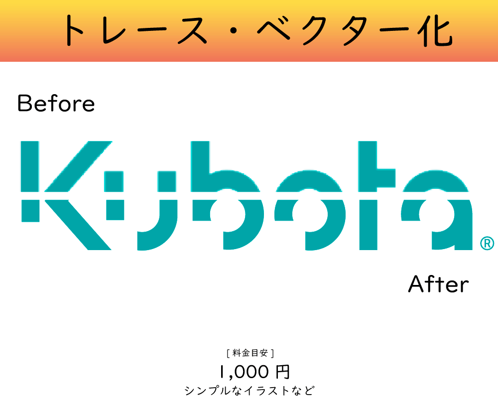 イラスト・ロゴ・文字などをトレースデータ化します イラレでai / PNG/PDFに変換！そのままお渡し！ イメージ2