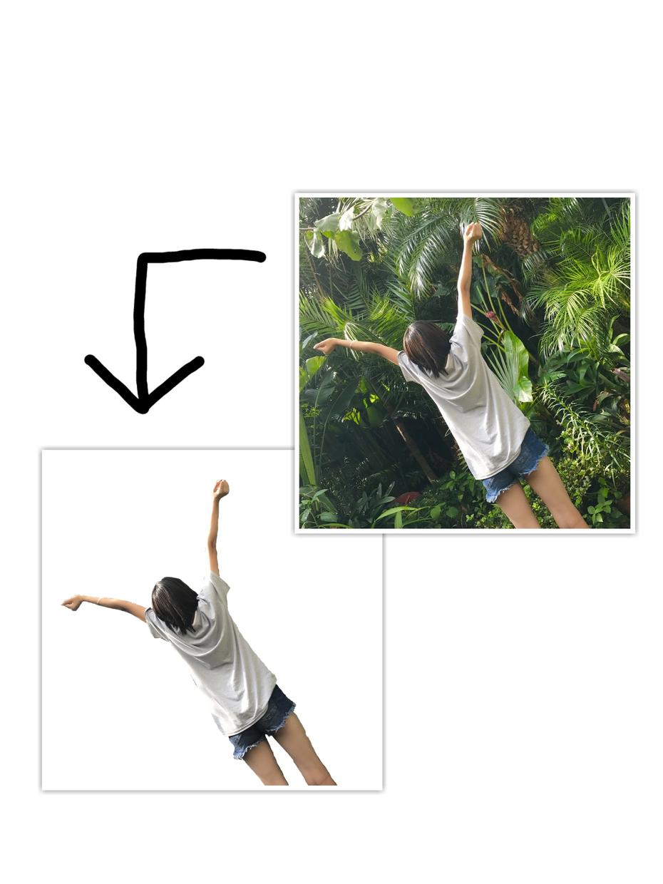 写真の一部分をくりぬきます 自由自在に写真を使いこなしましょう!