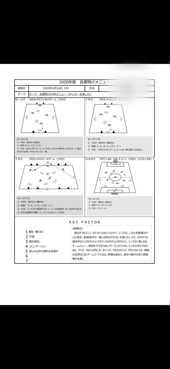 サッカーコーチの整理をお手伝いします 指導案作成とミーティング資料を作成します スポーツレッスン アドバイス ココナラ