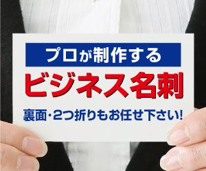 裏面・折り名刺も承ります 【プロが制作するビジネス名刺】
