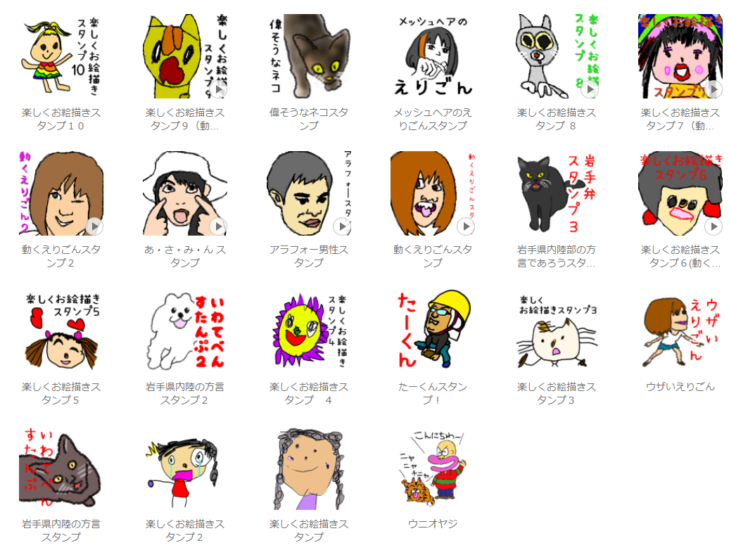 LINEスタンプ制作手伝います 貴方の絵・写真をLINEスタンプ用画像に加工します