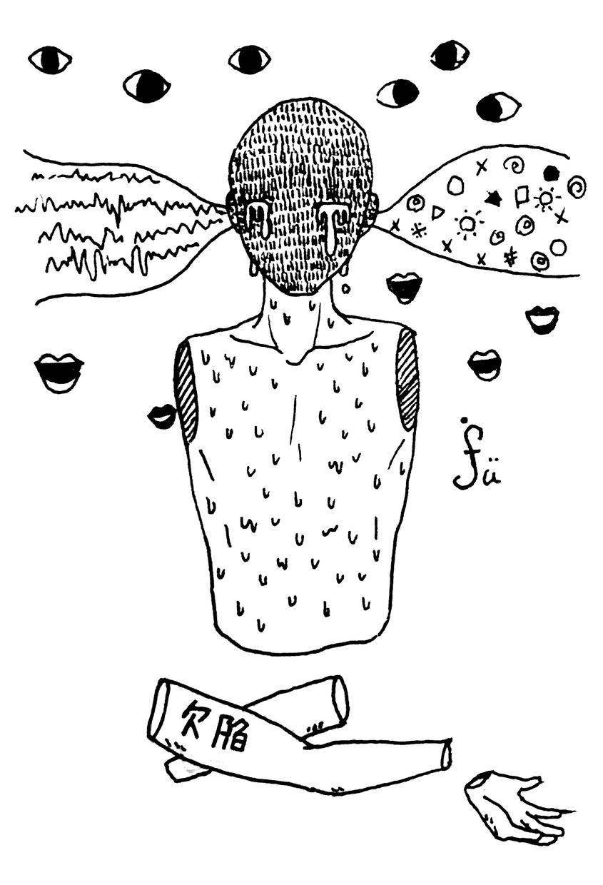 白黒でちょっとダークな雰囲気のイラストを作成します Twitterアイコンなどもお使い頂けます
