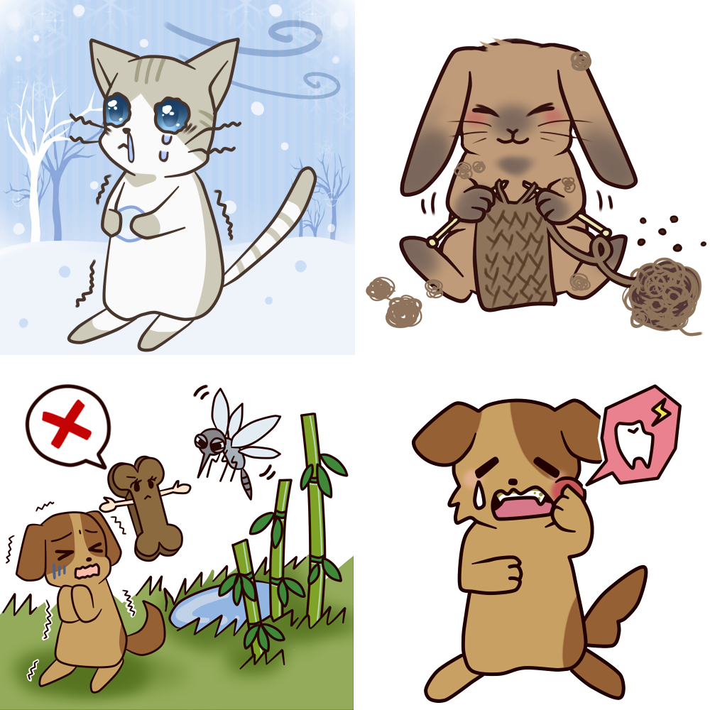 動物のイラストカットを制作します 用途に合わせて柔軟に対応します