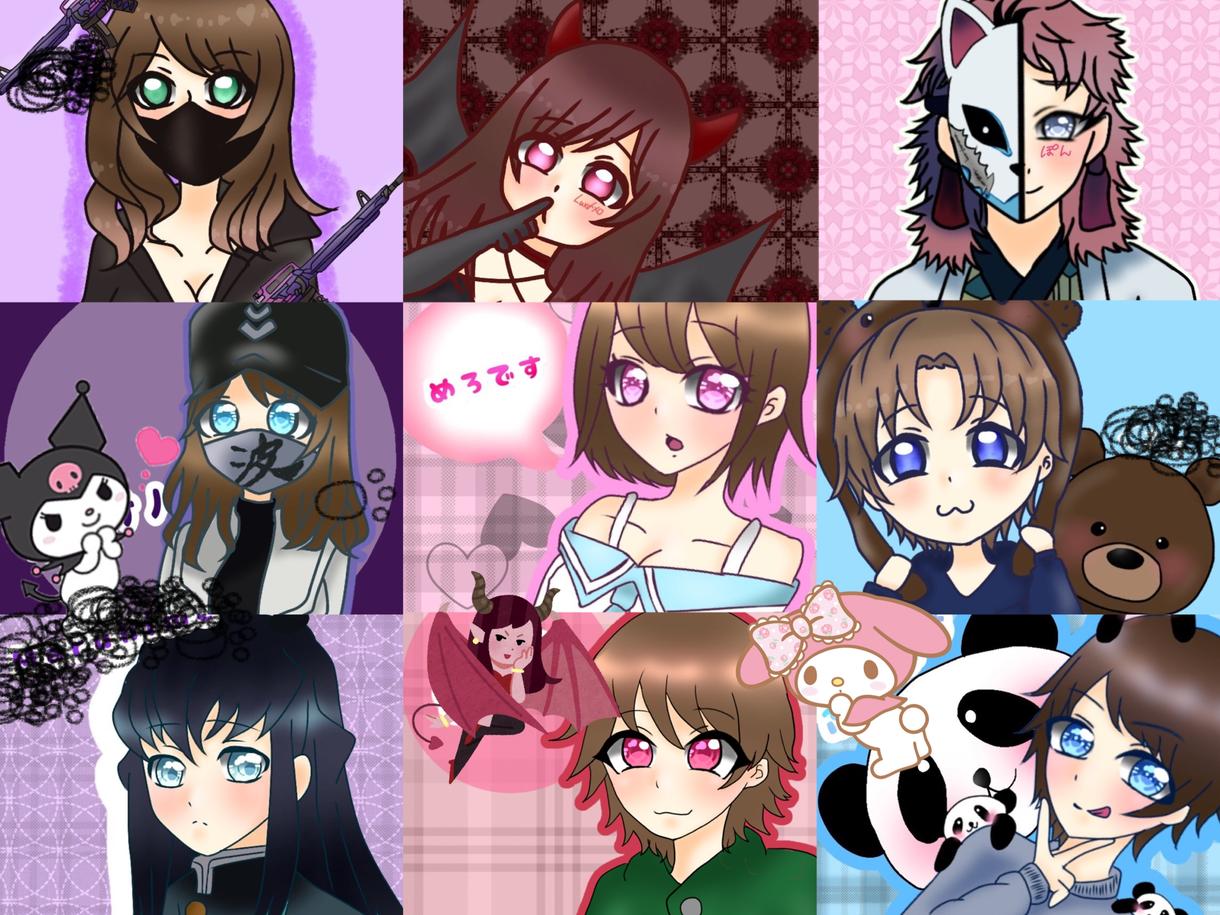 SNS・ゲーム内で使用できるアイコンを描いてます ちゃんと希望に沿って特徴を捉えて描きます!