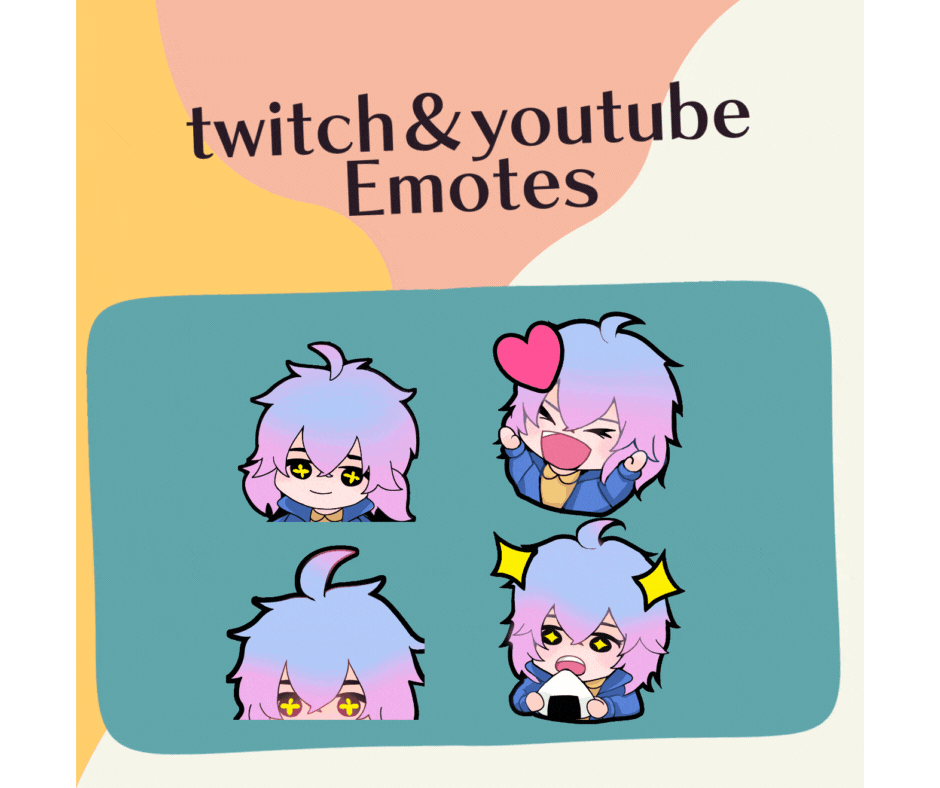 Twitch用のスタンプを作成いたします 7枚セット3000円で描かせていただきます！ イメージ2