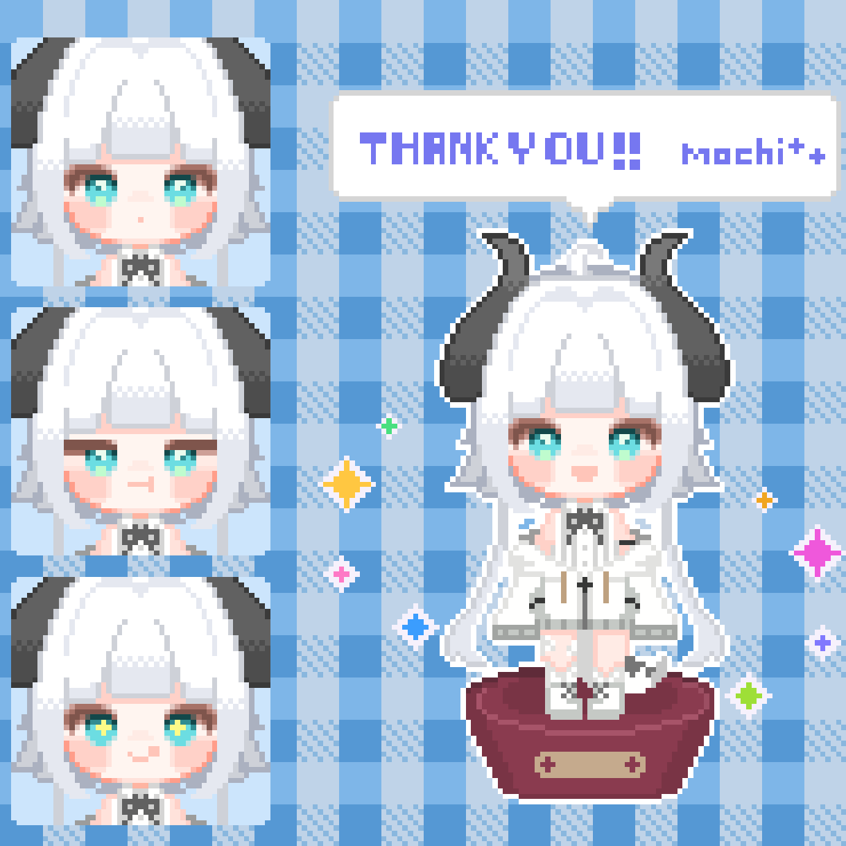 ドット絵ミニキャラ×GIFをつくります 配信活動や推しへのプレゼント用などにも！ イメージ5