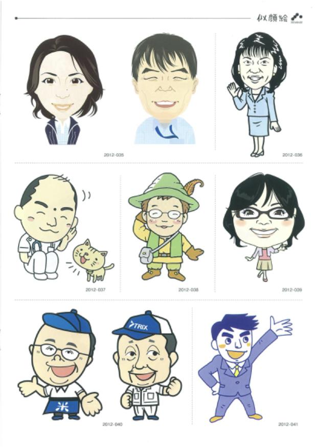 似顔絵制作します ご希望のタッチで制作、使用用途に合わせて納品致します。