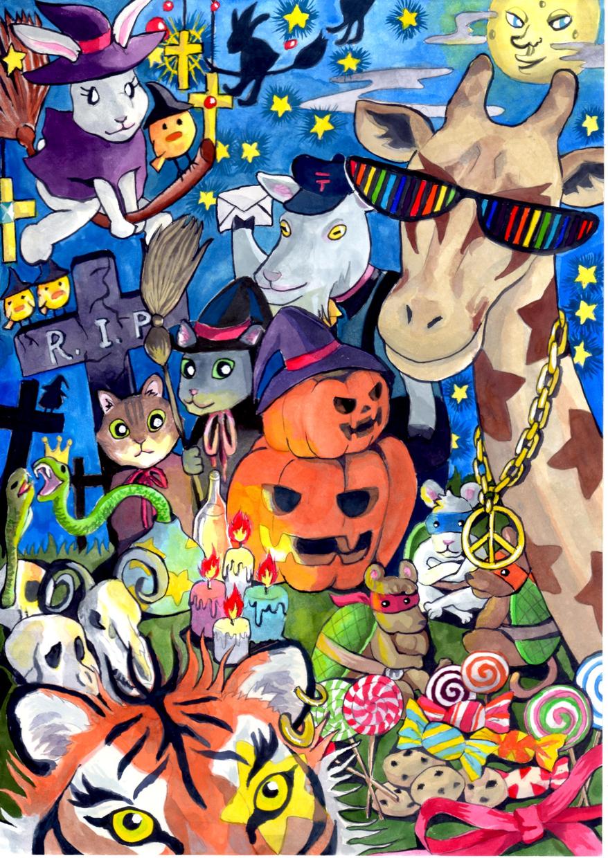 季節に合わせた動物イラストお描きします ワクワク楽しい動物たちの世界をお届け イラスト作成 ココナラ