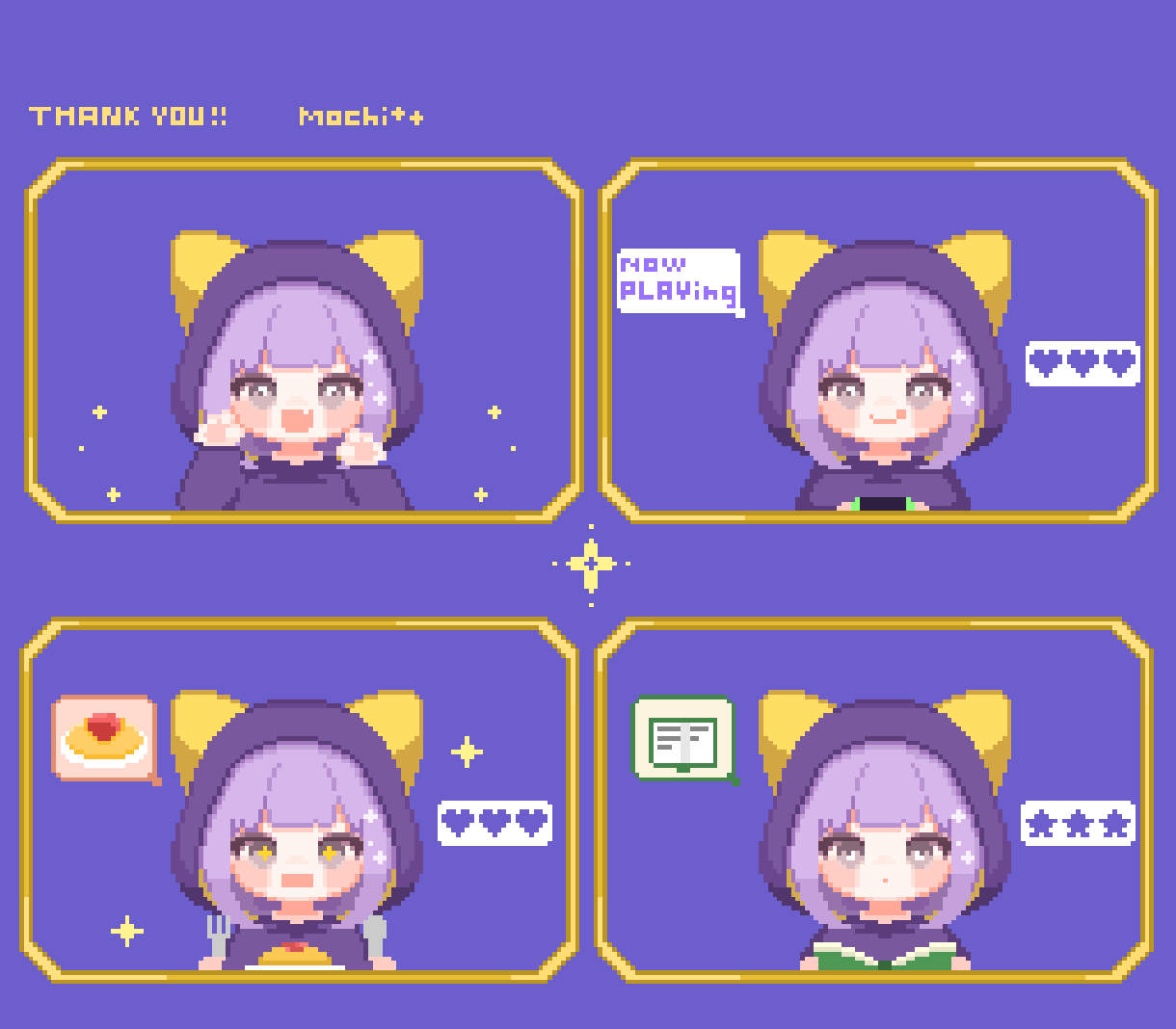表情の変化が楽しいドット絵／バストアップを作ります VTuber活動やオリジナルキャラクターさんにも！ イメージ1