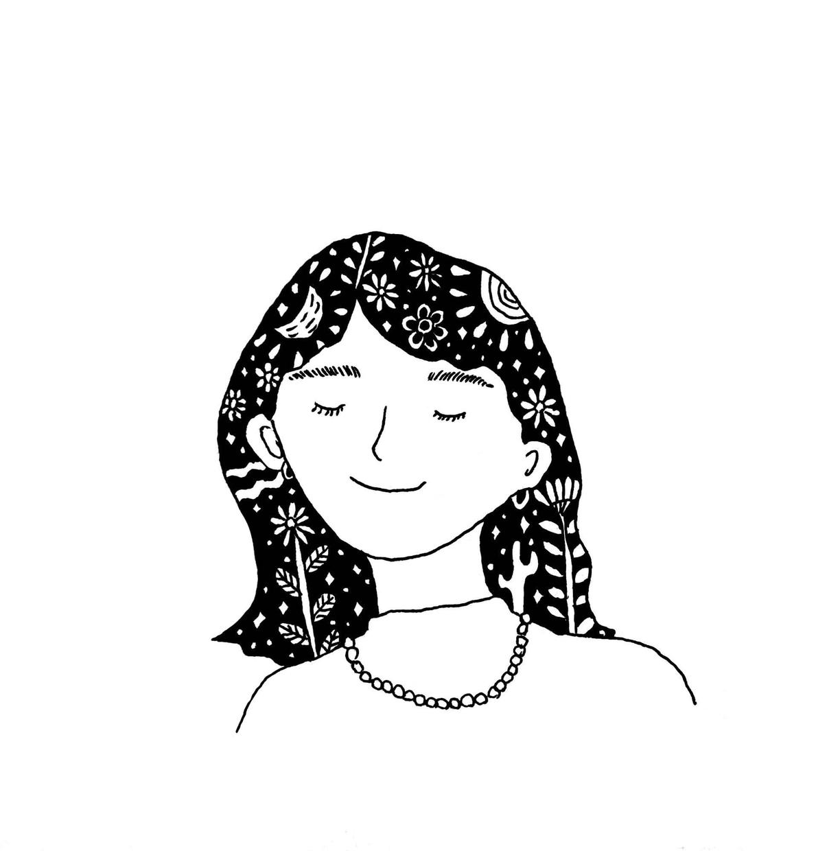 見てるだけで元気になる似顔絵描きます 手描きのイラスト 白黒で 世界に一つのオリジナルです 似顔絵作成 ココナラ