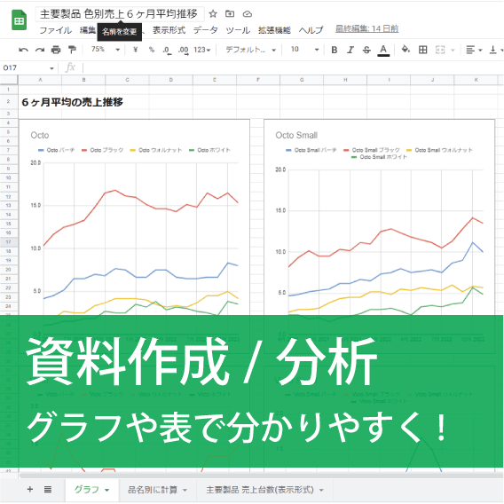 Excel・スプレッドシート/各種集計表作成します 【業務効率化】見積書・管理表の作成から関数・マクロまで対応！ イメージ3