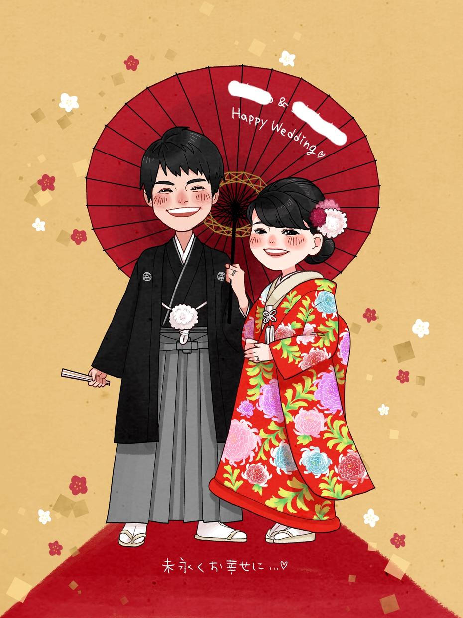 結婚祝いイラスト描きます ウェルカムボードやプレゼントに 似顔絵作成 ココナラ 結婚祝いイラスト描きます ウェルカムボードやプレゼントに 似顔絵作成 ココナラ