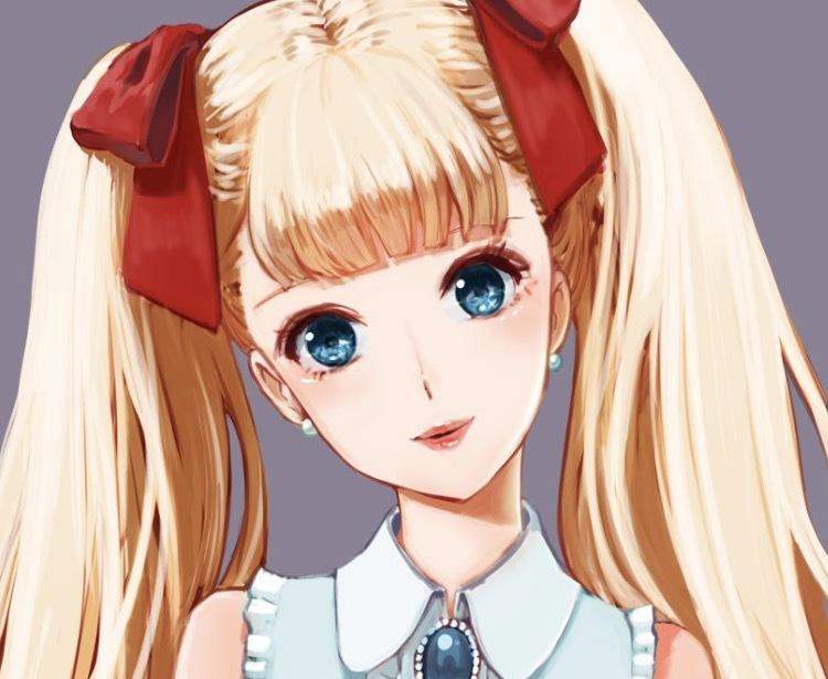 SNS等で使えるアイコンをお描きします かわいい女の子のアイコンお描きします。