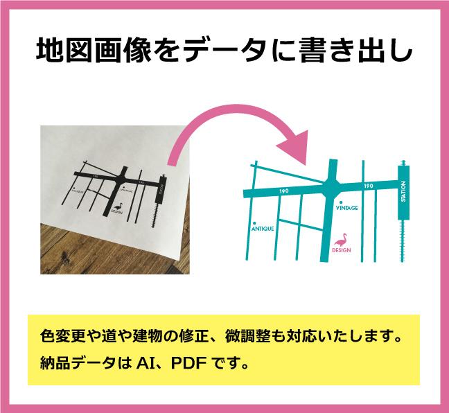 チラシなどの地図をデータ化します お手元の印刷物などから地図をデータ化したい方へ