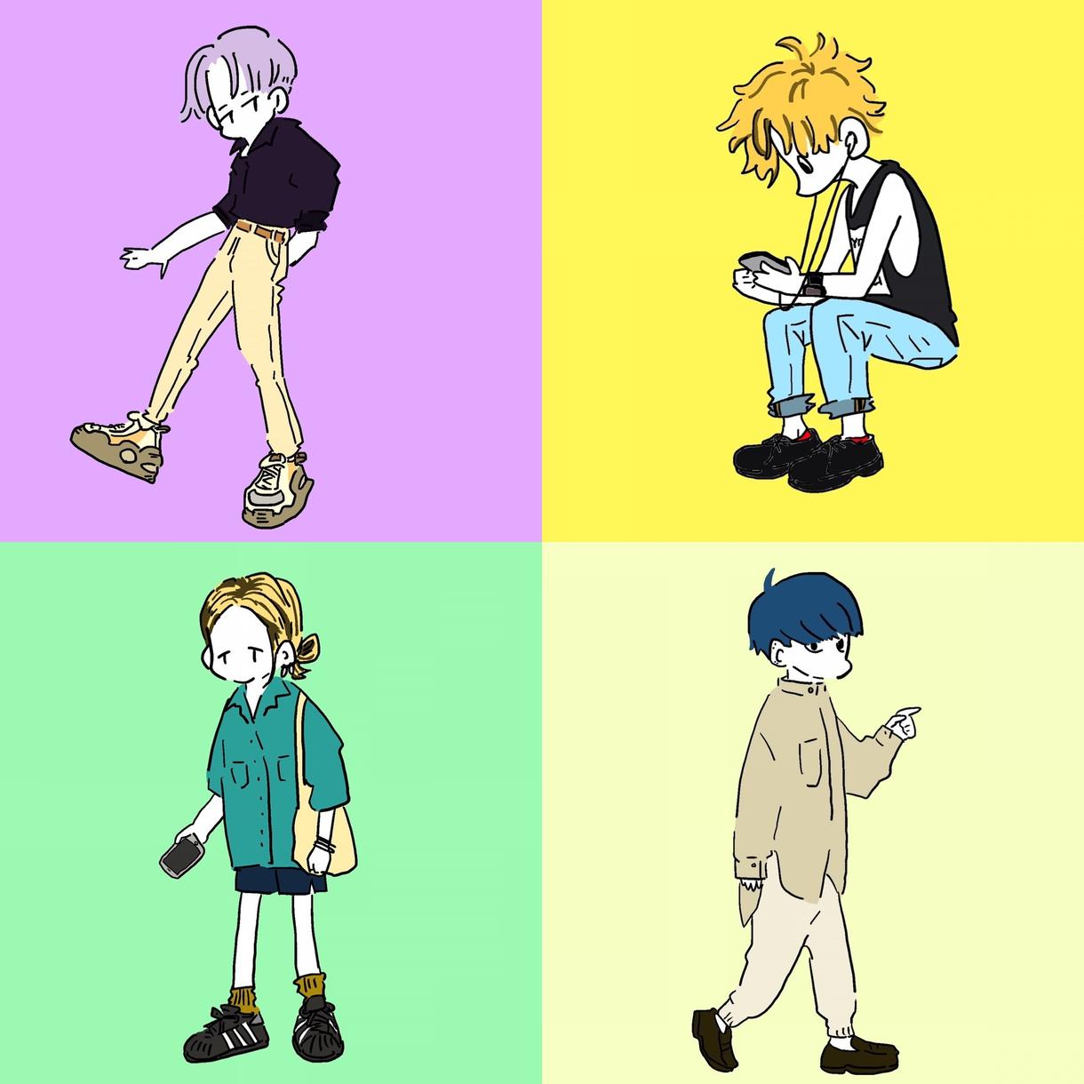 ポップかっこかわいいイラスト制作します 人 動物 人外まで幅広いポップイラスト対応可 イラスト作成 ココナラ