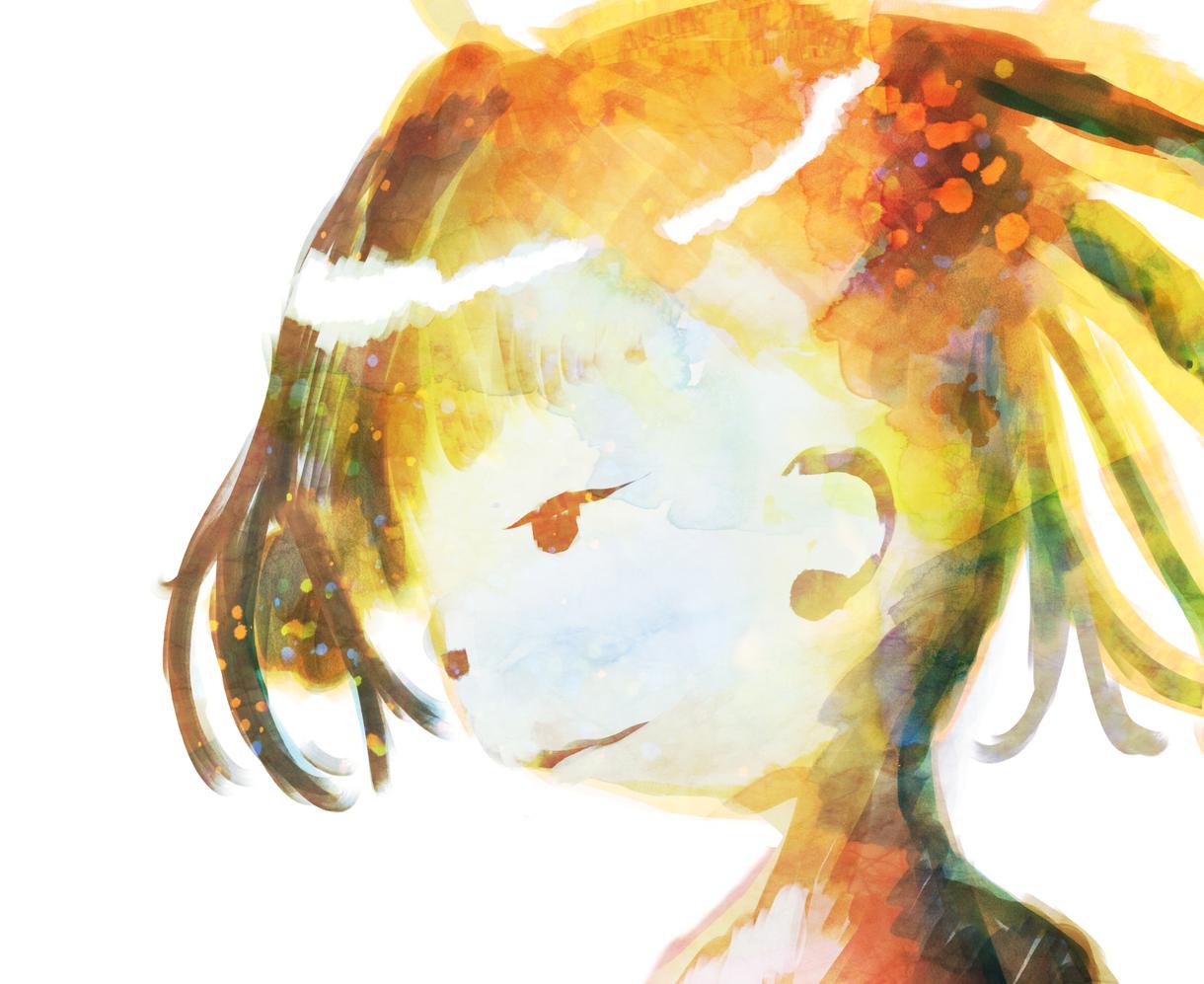 人物の顔のような、簡単な絵を描きます やさしい雰囲気なイラストを目指しています。