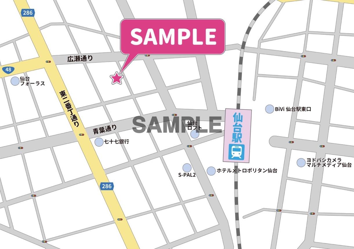 オリジナルの地図を作成します 手書き、スクショ、住所情報からお好みに合わせて対応致します!