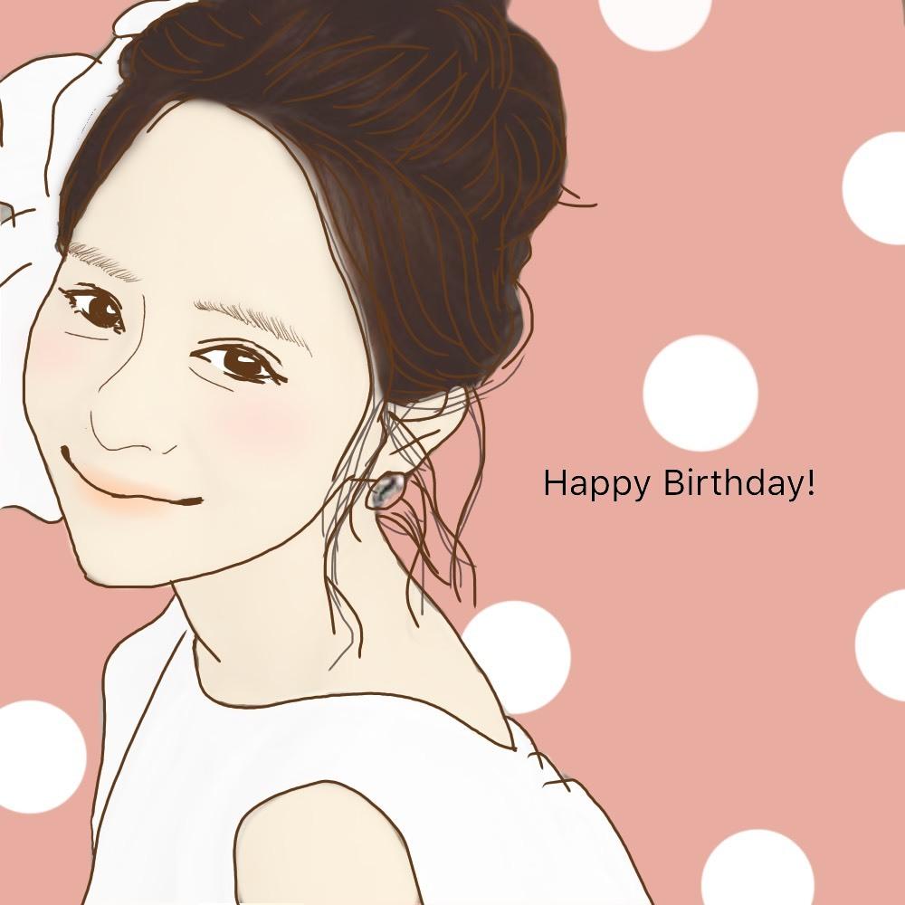 記念日、誕生日等☆名入れで似顔絵作成致します プレゼント選びにお困りの方! 一点物をプレゼントしたい方