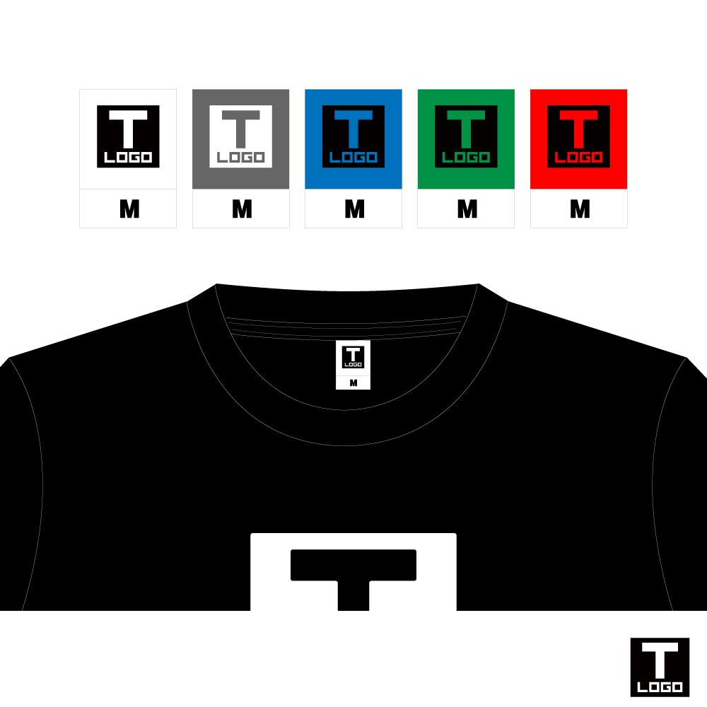 Tシャツネームタグ(織ネーム)ロゴデザインします オリジナル性抜群のTシャツネームタグ(織ネーム)を作りたい方