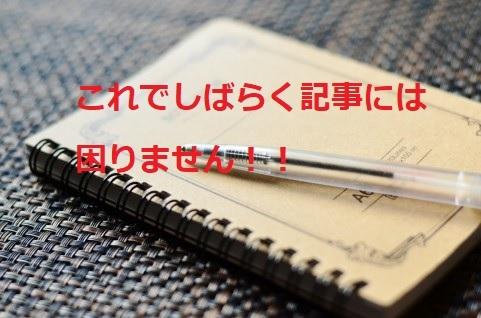 ブログ更新に必要な記事を提供します ブログ初心者向け!書く記事が分らない時にご利用ください♪