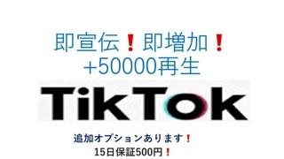 Tiktok再生回数+50000回まで宣伝します 即増加＆追加オプション多数あります イメージ1