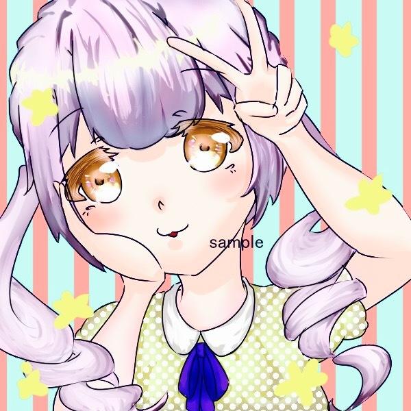 可愛い女の子のアイコン描きます オリジナルの女の子限定で受け付けます。