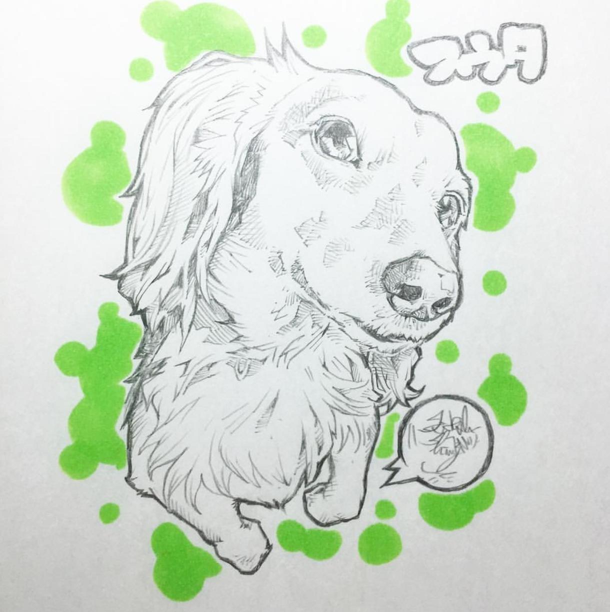 優しいタッチのペットイラストを制作用ます アイコンやプチギフトにオススメ(*≧艸≦)