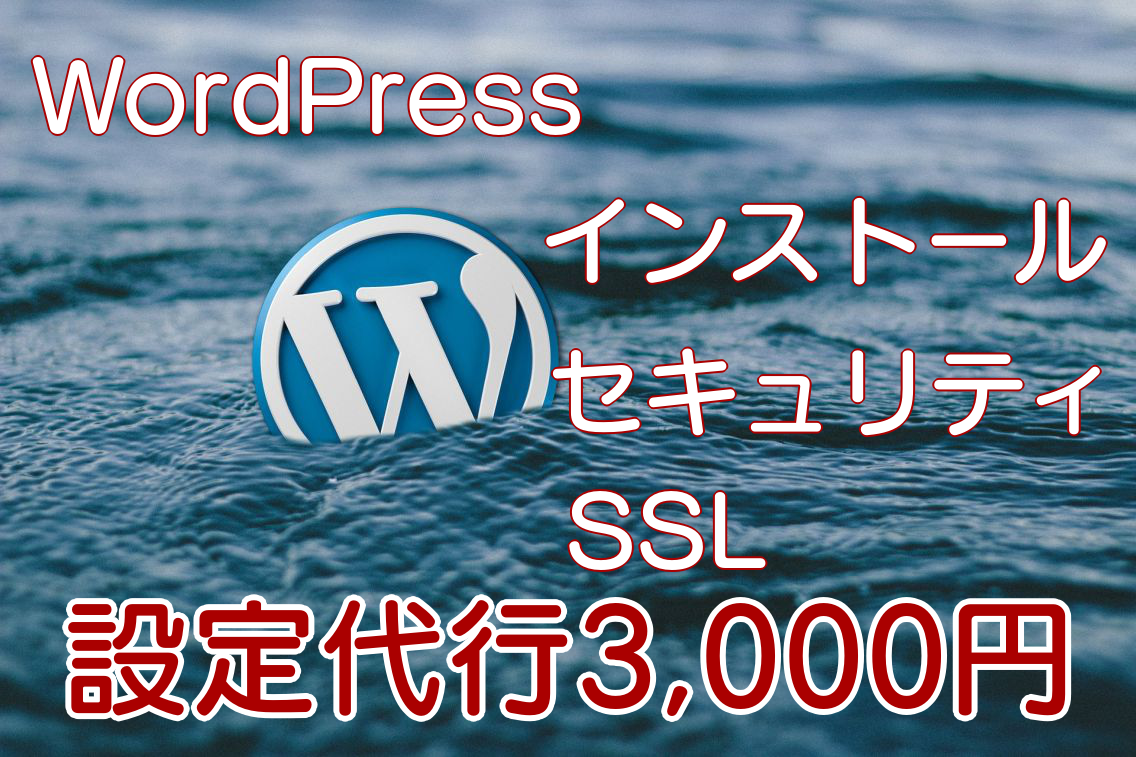 WordPressの初期設定を代行します インストール・SSL設定・セキュリティ設定・プラグイン設定